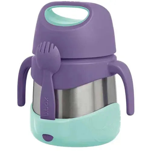 b.box Insulated Food Jar Lilac Pop 6m+ - Tiny Giggles