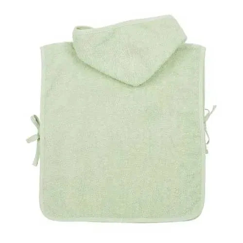 Meyco Badponcho Basic Badstof - Soft Green 1-3 jaar - Tiny Giggles