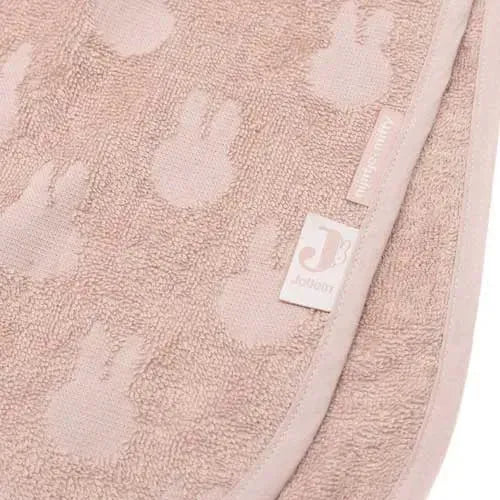 Jollein Badponcho Badstof Miffy Jacquard Wild Rose - Tiny Giggles