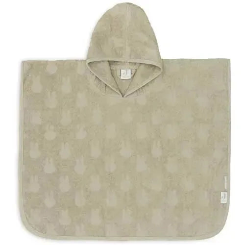 Jollein Badponcho Badstof Miffy Jacquard Olive Green - Tiny Giggles