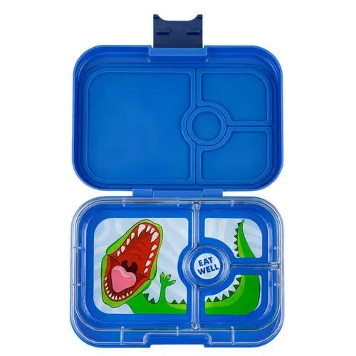 Yumbox Panino Bento 4 Vakken Dinosaur Surf Blue - Tiny Giggles