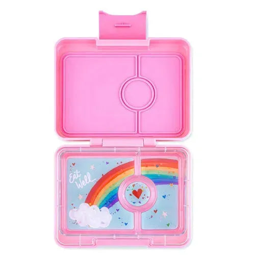 Yumbox Snacks 3 Vakken Rainbow Power Pink - Tiny Giggles