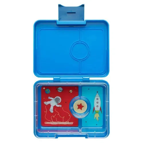 Yumbox Snacks 3 Vakken Rocket Surf Blue - Tiny Giggles