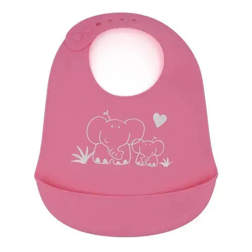 Silicone Slab Roze met Olifanten - Tiny Giggles