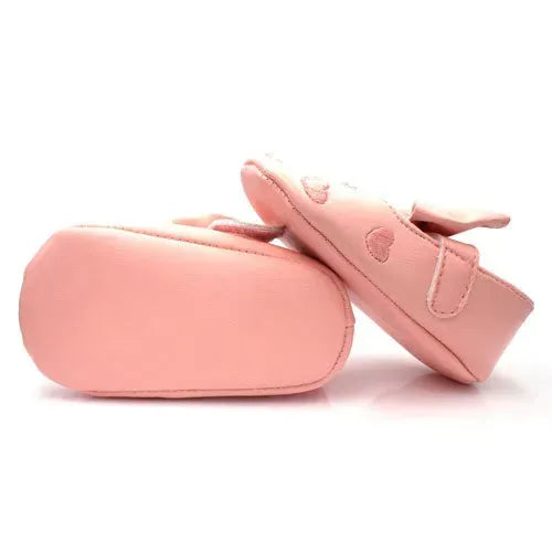 Baby Ballerina's Roze Met Hartjes - Tiny Giggles