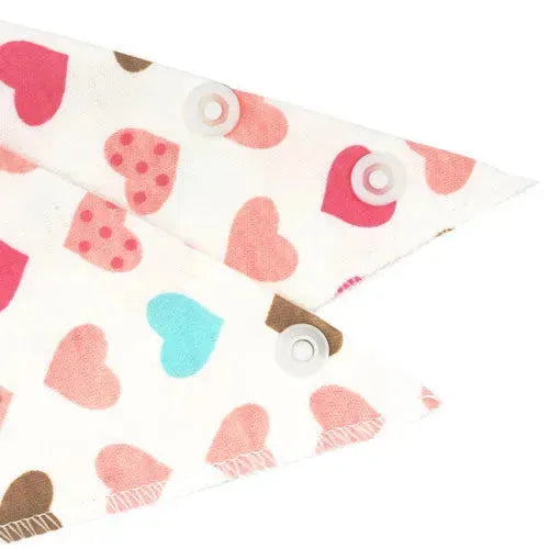 Pink n Pretty Bandana Slabbetjes - Set van 3 - Tiny Giggles