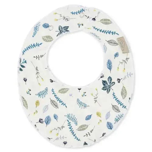 Cam Cam Mousseline Slab - Pressed Leaves Blue - Tiny Giggles