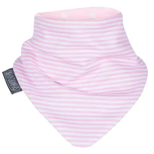 Cheeky Chompers Pink Rainbow & Stripes Neckerbibs - Set van 2 - Tiny Giggles