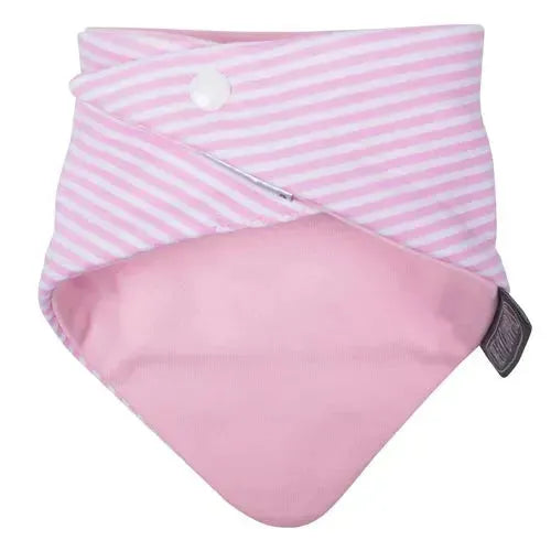 Cheeky Chompers Pink Rainbow & Stripes Neckerbibs - Set van 2 - Tiny Giggles