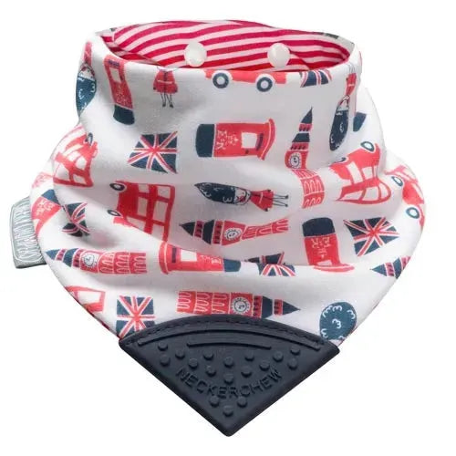 Cheeky Chompers Slab London Town Neckerchew - Tiny Giggles