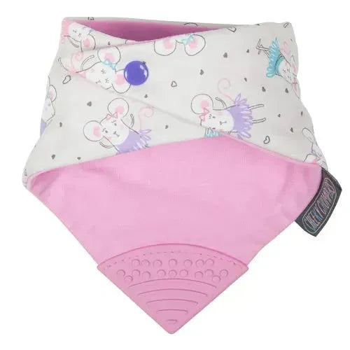 Cheeky Chompers Slab Ballerina Mice Neckerchew - Tiny Giggles