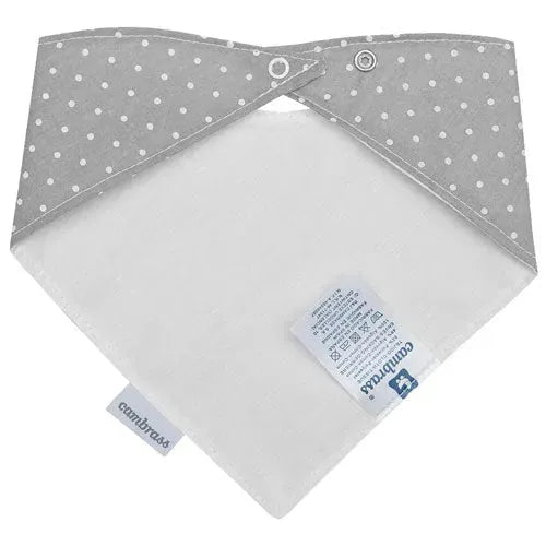 Cambrass Bandana Narrow Grijs/Stippen - Tiny Giggles