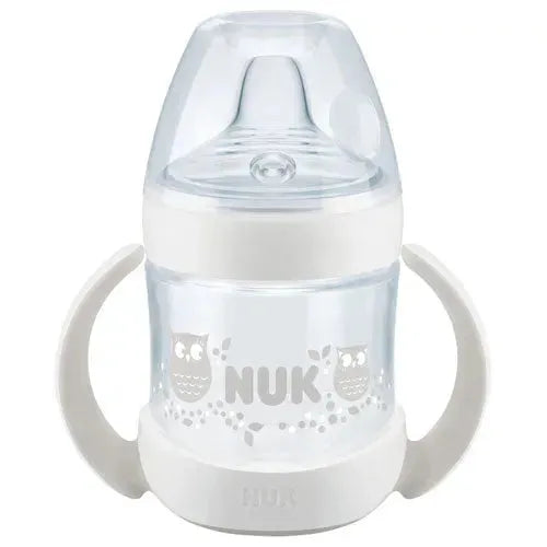 NUK Nature Sense Leer Beker Wit - Tiny Giggles