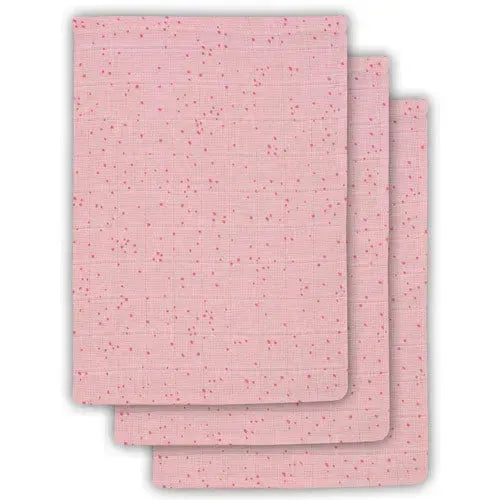 Jollein Hydrofiel washandje Mini dots blush pink (3pack) - Tiny Giggles