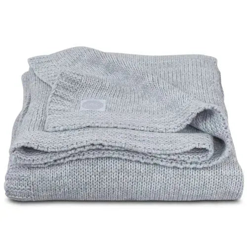 Jollein Deken 75x100cm Melange knit soft grey - Tiny Giggles