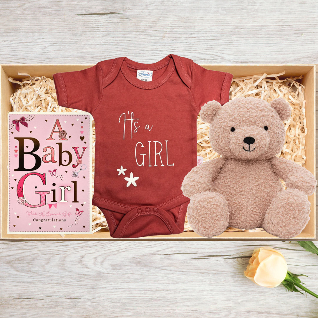 Cadeaubox samenstellen | Kraamcadeau Rompertje Meisje