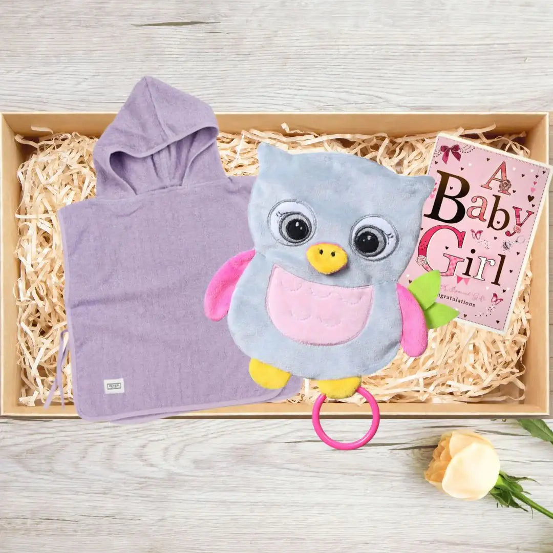 Cadeaubox samenstellen Babyono Uil Celeste Knuffeldoekje