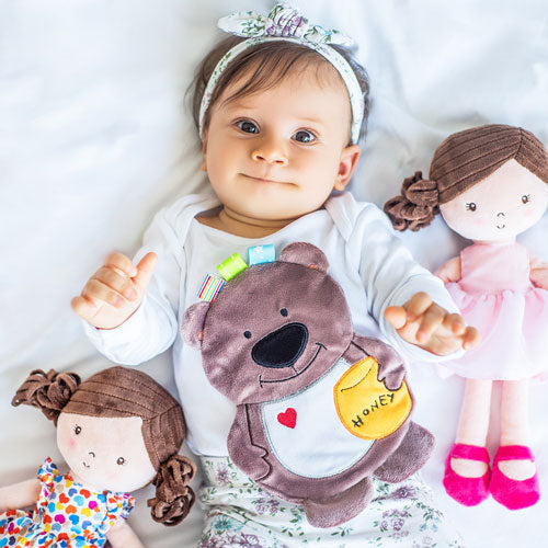 Cadeaubox samenstellen | Babyono Beer Todd Knuffeldoekje (vanaf €9)