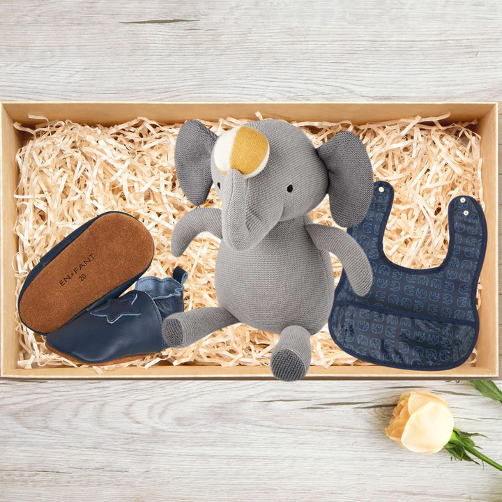 Cadeaubox samenstellen | nuuroo Fille Knitted Elephant (vanaf €31)