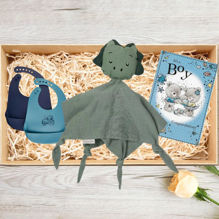 Cadeaubox samenstellen | nuuroo Arie Knuffeldoek Warm Green (vanaf €16)