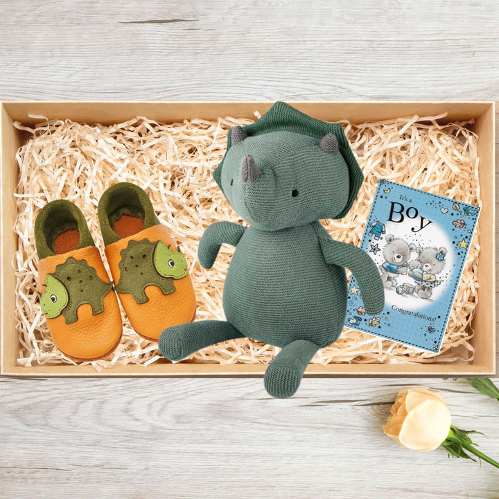 Cadeaubox samenstellen | nuuroo Gabi Knit Teddy Bear Dino (vanaf €31)