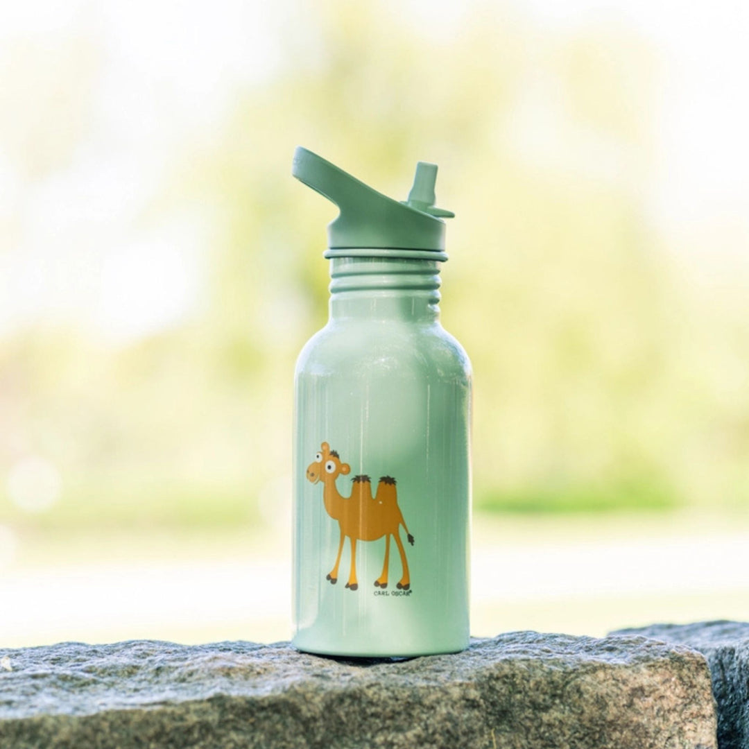 Carl Oscar Waterfles Groen Kameel