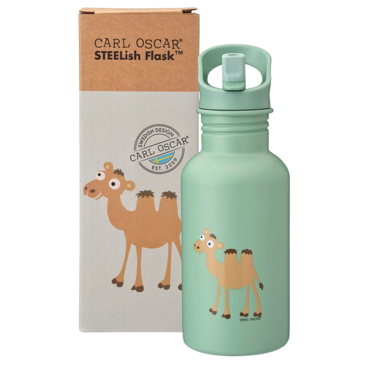 Carl Oscar Waterfles Groen Kameel