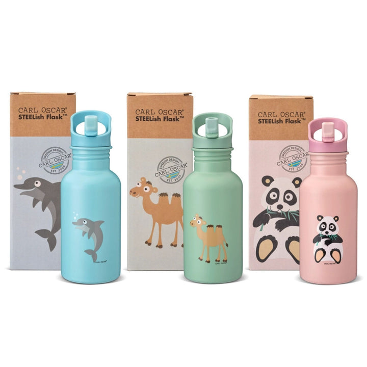 Carl Oscar Waterfles Blauw Dolfijn