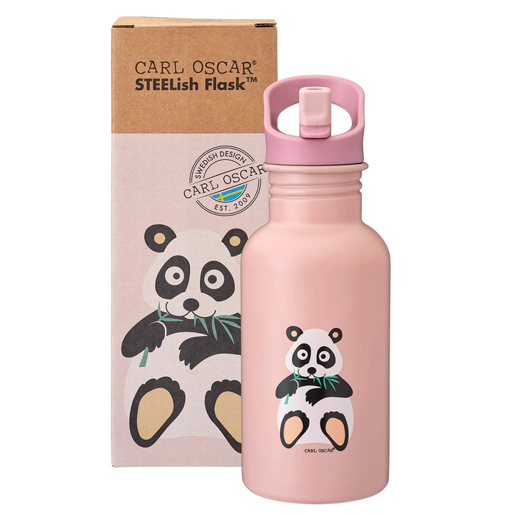 Carl Oscar Waterfles Roze Panda